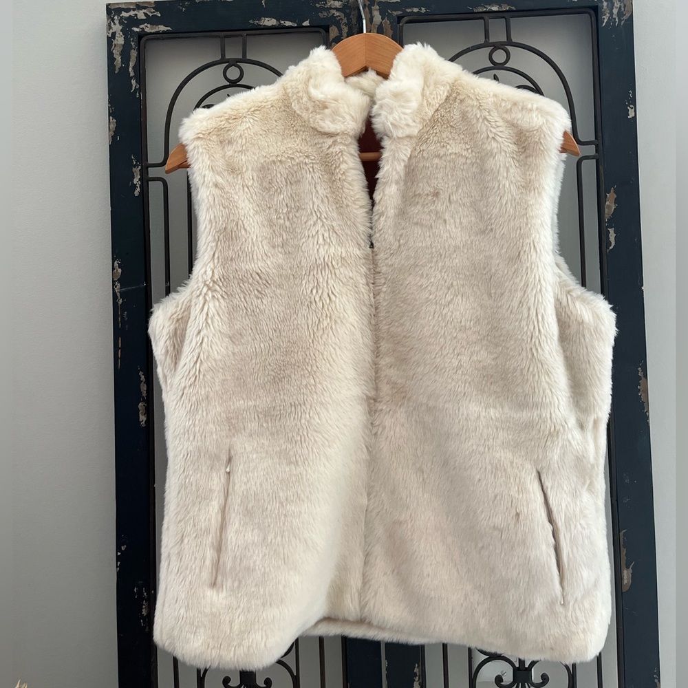 Vintage J.McLaughlin faux for reversible vest